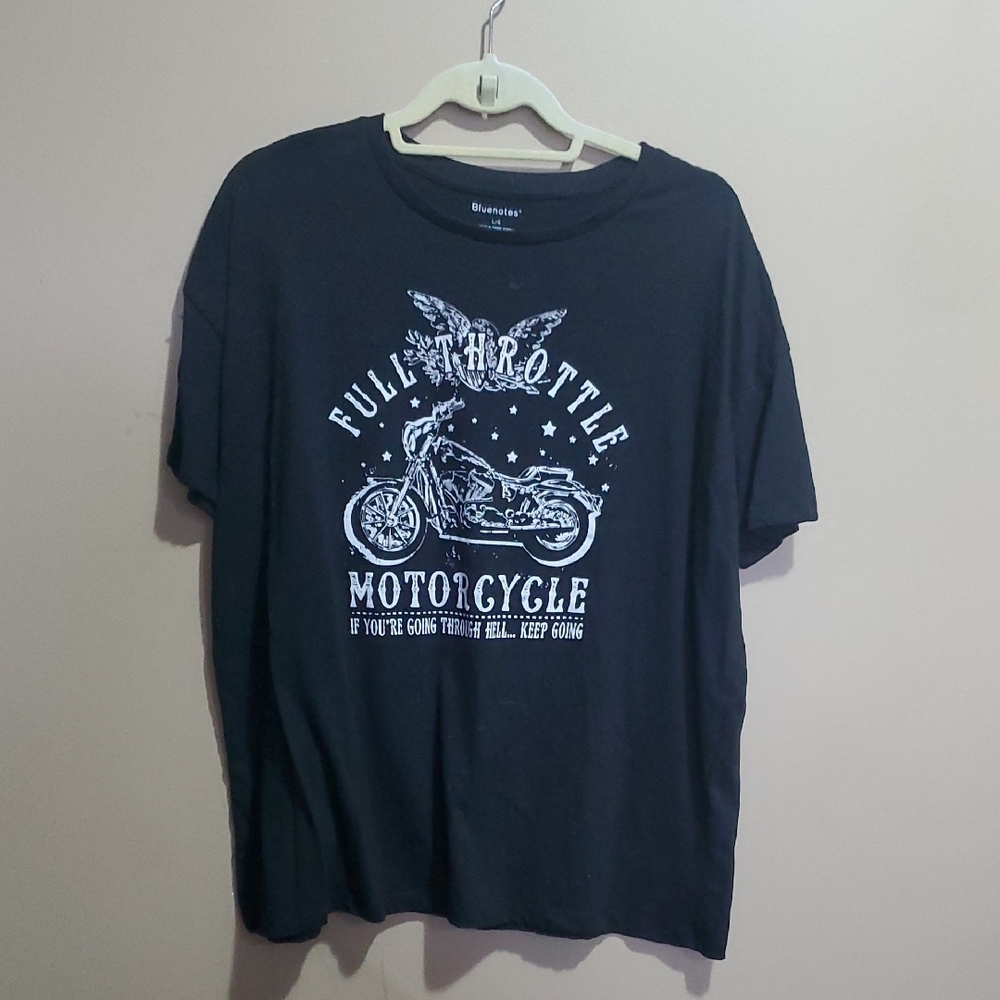 Bluenotes Unisex Black Graphic T-Shirt Size Large